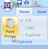 图T1.10  Pasting Objects (粘贴对象)